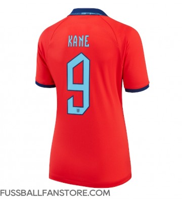 England Harry Kane #9 Replik Auswärtstrikot Damen WM 2022 Kurzarm